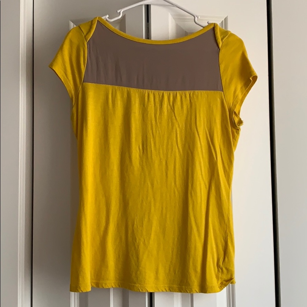 yellow tee